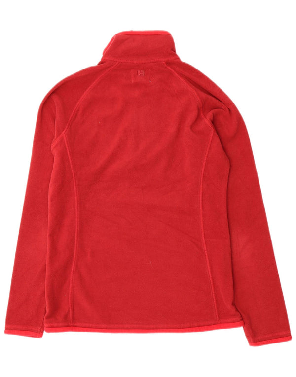 Mountain Warehouse Womens Zip Neck Fleece Jumper Reino Unido 8 Pequeno Poliéster Vermelho