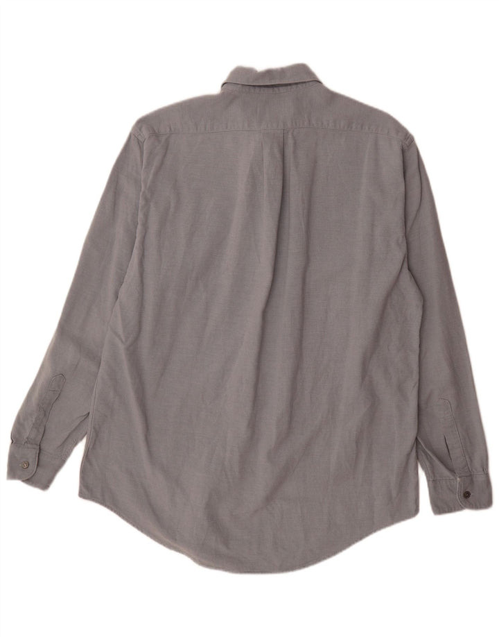 Camisa masculina Trussardi grande cinza clássica