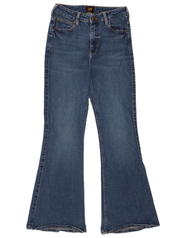 Lee Womens Breese Flared Jeans W29 L29 Azul Algodão