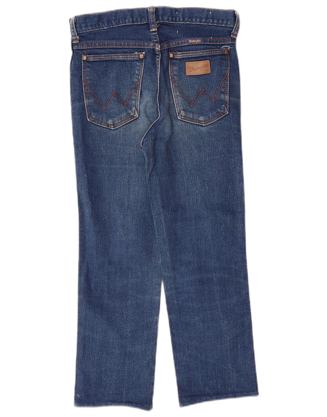 Wrangler Boys Straight Capri Jeans 14-15 Anos W25 L21 Azul Algodão