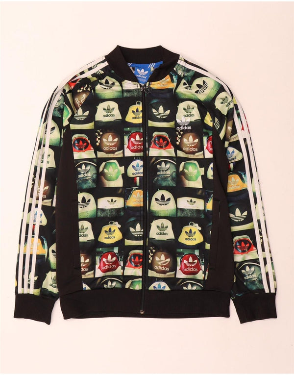 Adidas Mens Graphic Tracksuit Top Jaqueta Grande Poliéster Multicolorido