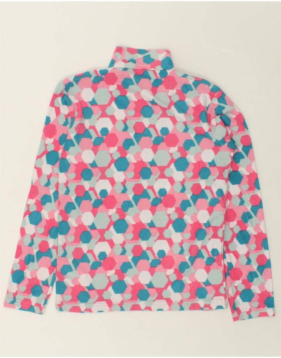 MOUNTAIN WAREHOUSE Girls Zip Neck Fleece Jumper 12-13 Years Multicoloured Vintage Mountain Warehouse and Second-Hand Mountain Warehouse from Messina Hembry 