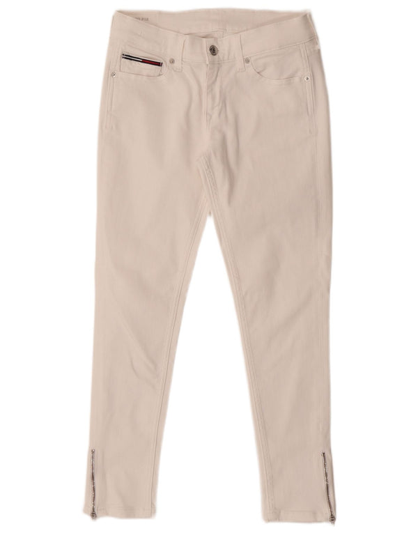 Tommy Hilfiger Feminino Nora Mid Rise Skinny Jeans W28 L26 Branco
