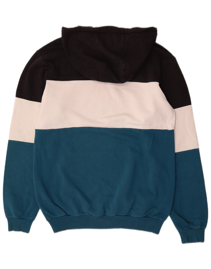 Fila Mens Hoodie Jumper Pequeno Multicolorido Colorblock Algodão