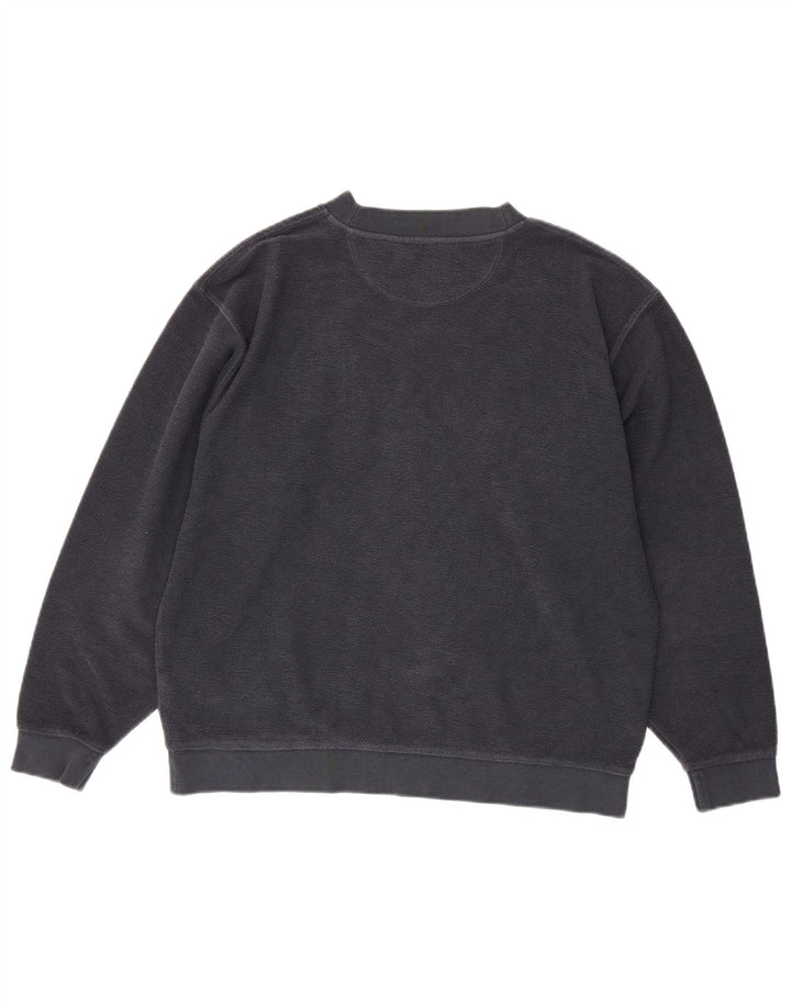 Wrangler feminino gráfico moletom jumper UK 14 algodão cinza médio