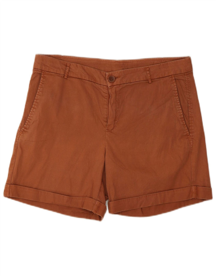 Shorts Chino Feminino Benetton UK 10 Pequeno W30 Algodão Marrom