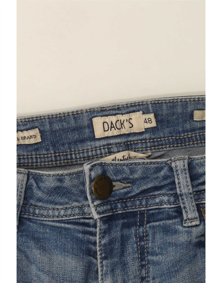 Dack's Mens Slim Jeans IT 48 Médio W30 L31 Azul