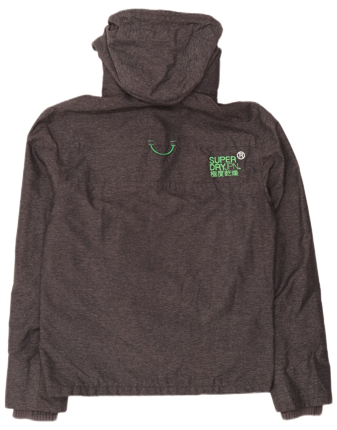 Jaqueta corta-vento masculina Superdry UK 38 cinza médio manchado