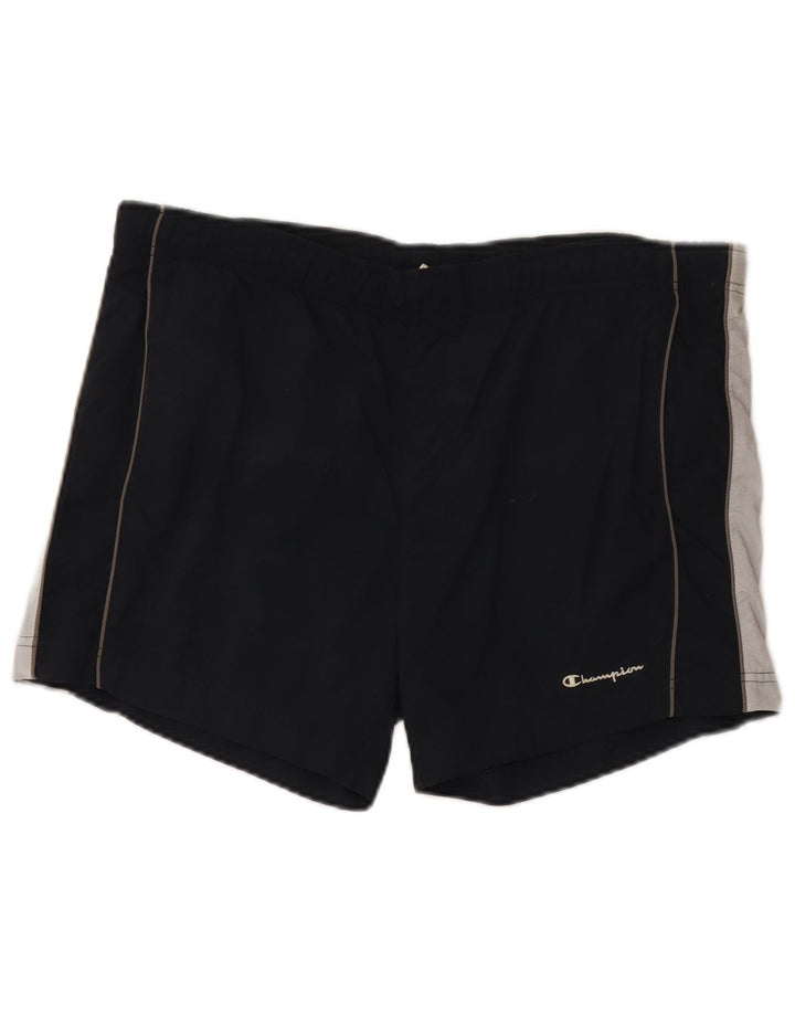 Shorts esportivos masculinos CHAMPION grandes bloco colorido azul marinho