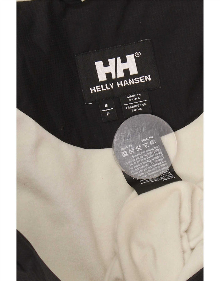 Jaqueta corta-vento feminina Helly Hansen com capuz Reino Unido 10 pequeno bloco colorido preto