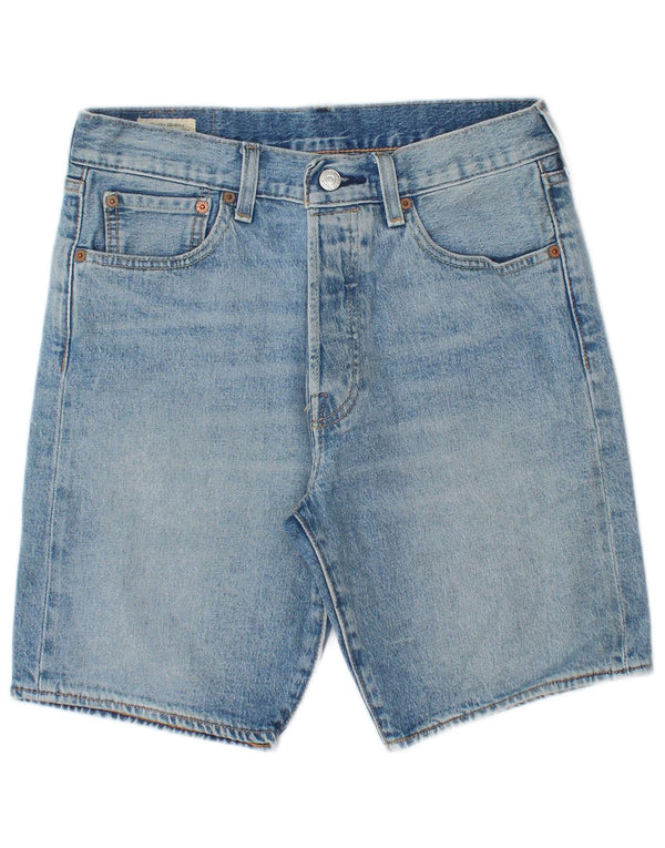 LEVI'S Masculino 501 Shorts Jeans W30 Algodão Azul Médio