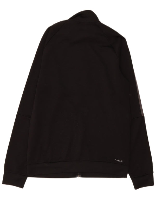 Adidas Mens Climalite Tracksuit Top Jacket UK 40/42 Médio Preto Poliéster