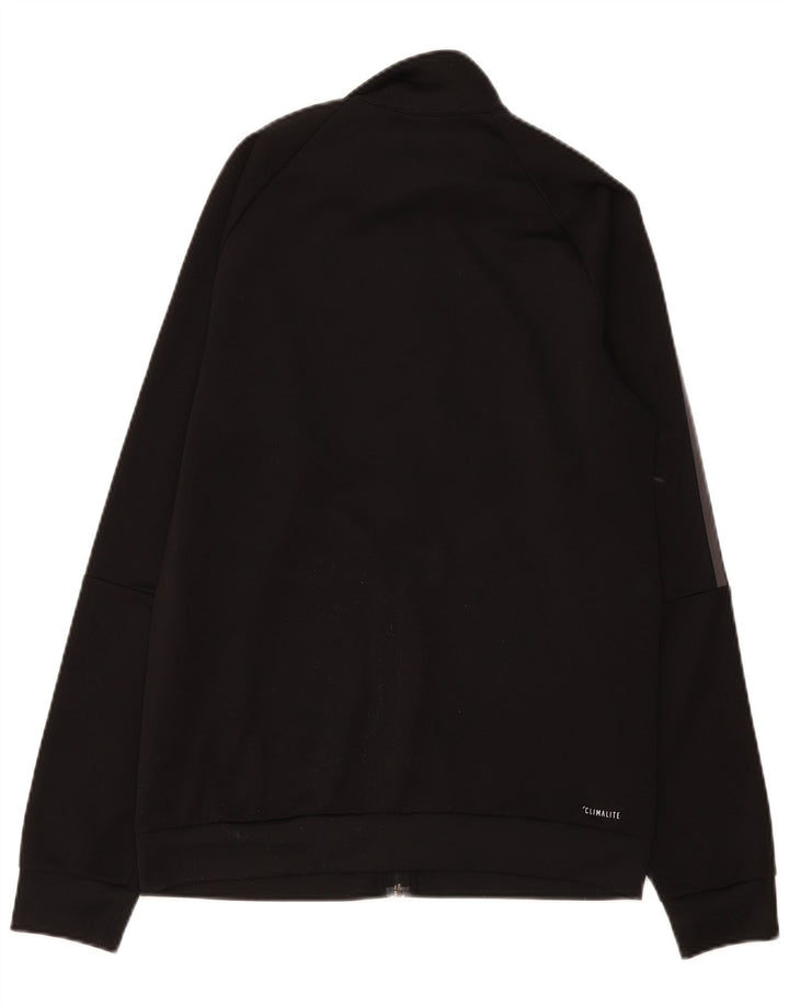 Adidas Mens Climalite Tracksuit Top Jacket UK 40/42 Médio Preto Poliéster