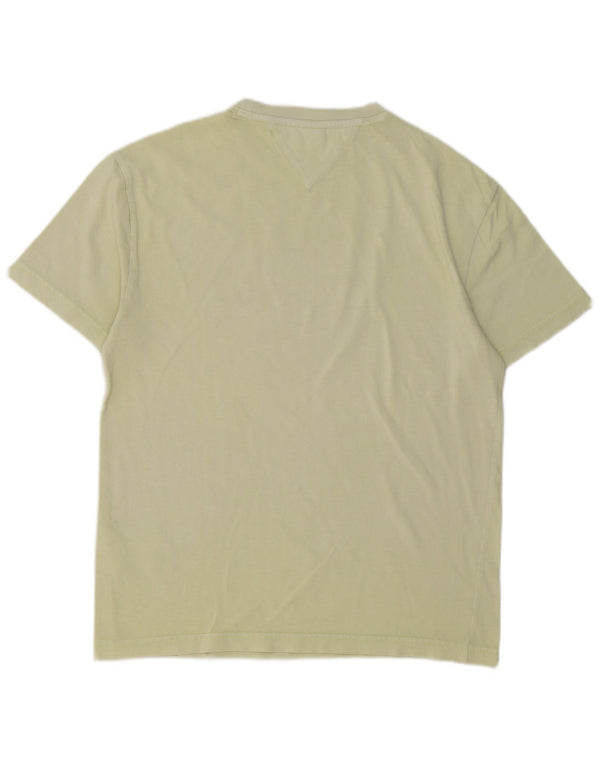 Tommy Hilfiger Camiseta masculina gráfica top pequeno algodão verde