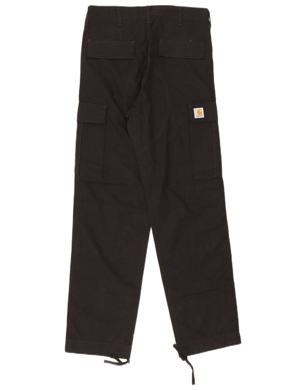 Carhartt Calça masculina reta casual W30 L32 algodão preto