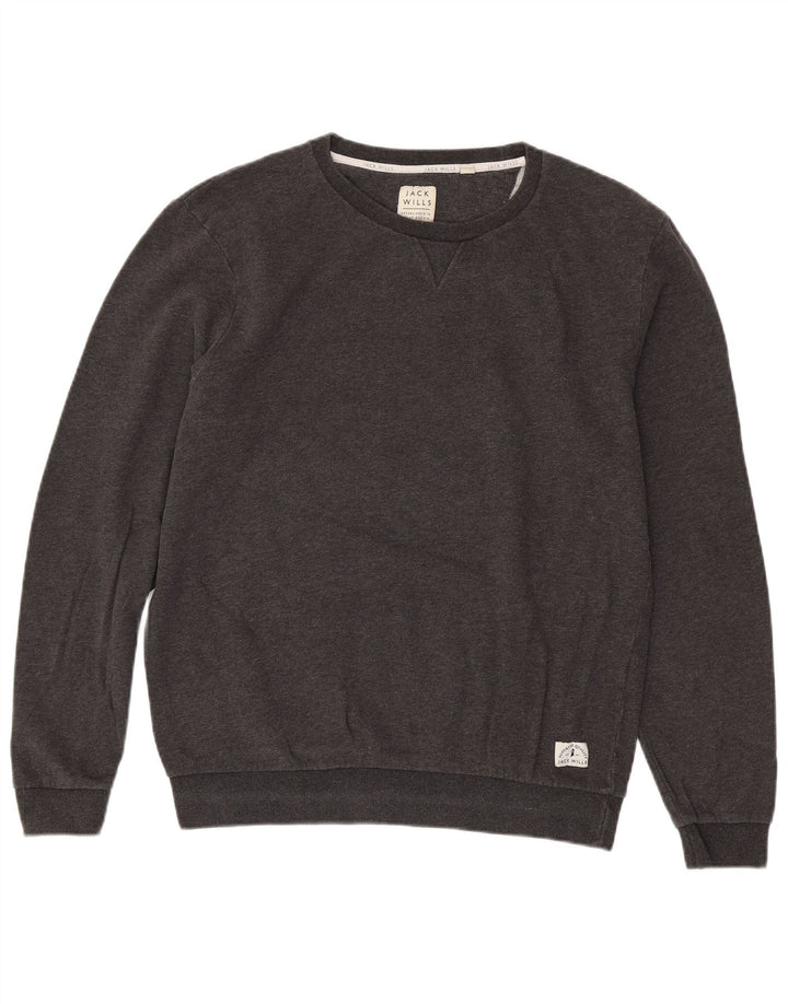 JACK WILLS moletom masculino jumper grande algodão cinza
