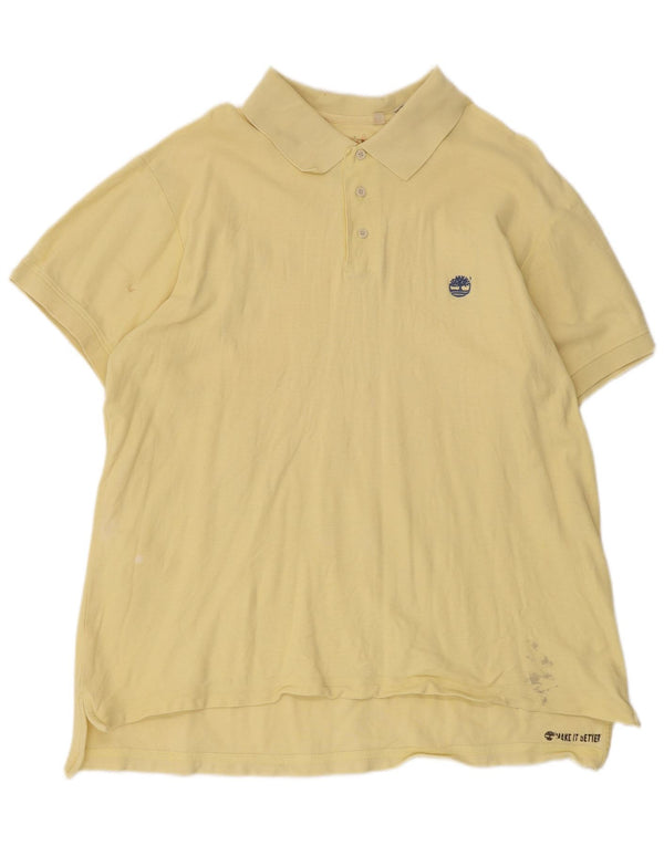 Camisa polo masculina Timberland 2XL algodão amarelo