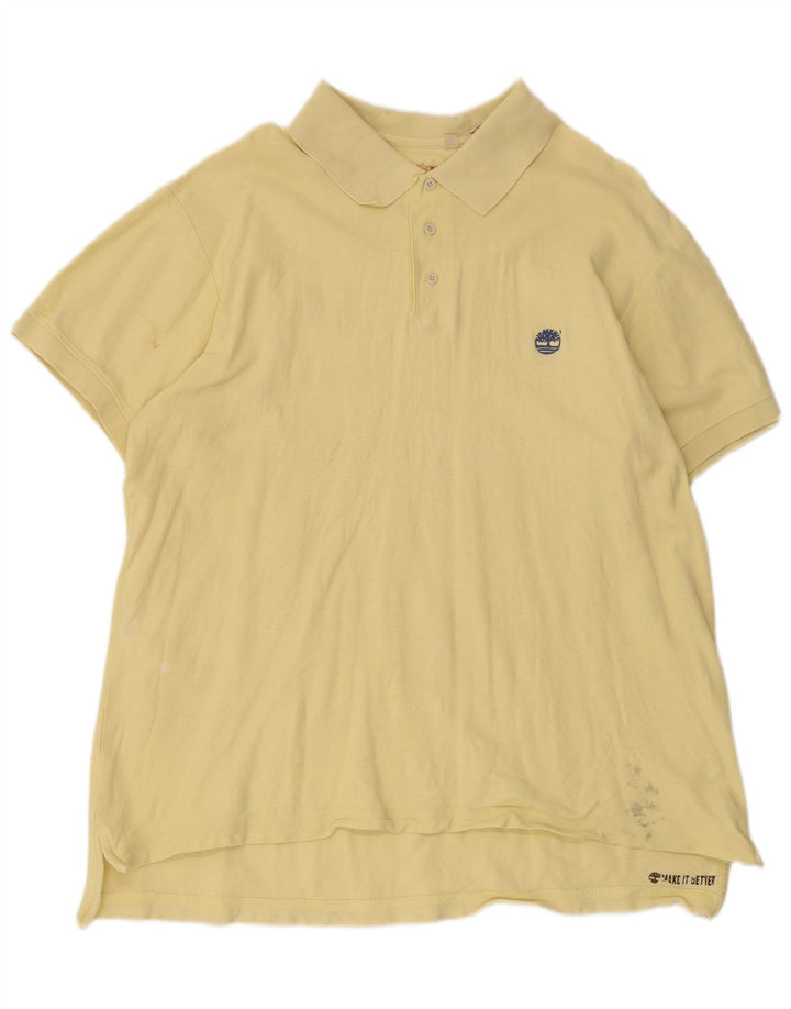 Camisa polo masculina Timberland 2XL algodão amarelo