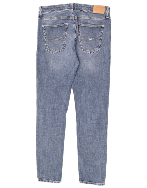 Tommy Hilfiger Masculino Austin Slim Tapered Jeans W33 L34 Azul Algodão