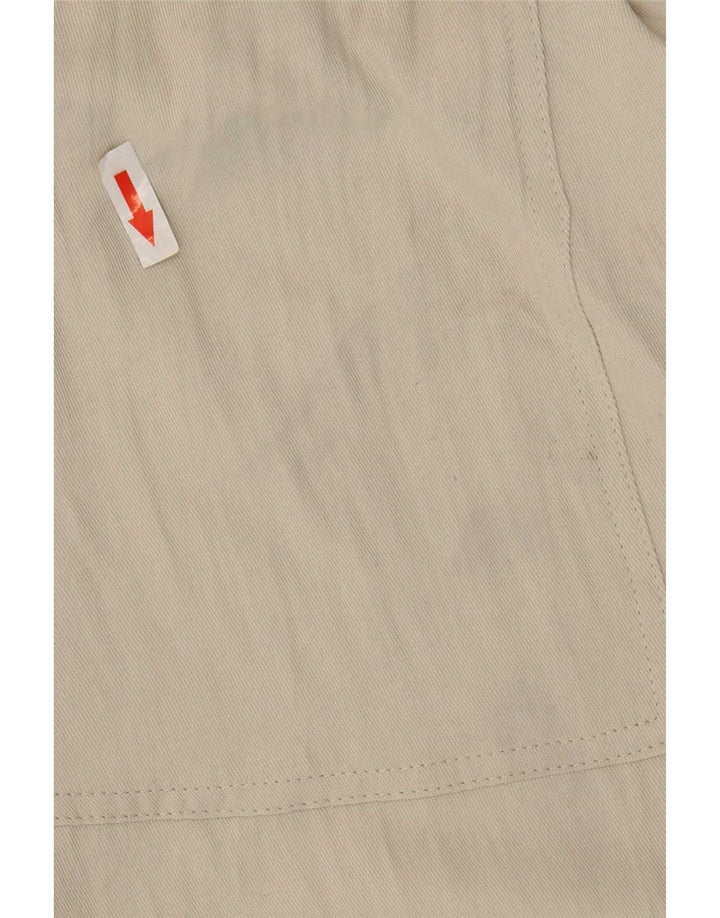 Zara Calça feminina joggers cortada média W28 L25 poliéster bege