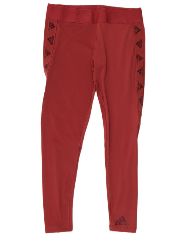 Leggings Adidas Aeroready Graphic Femininas UK 16/18 Grande Borgonha Esportes