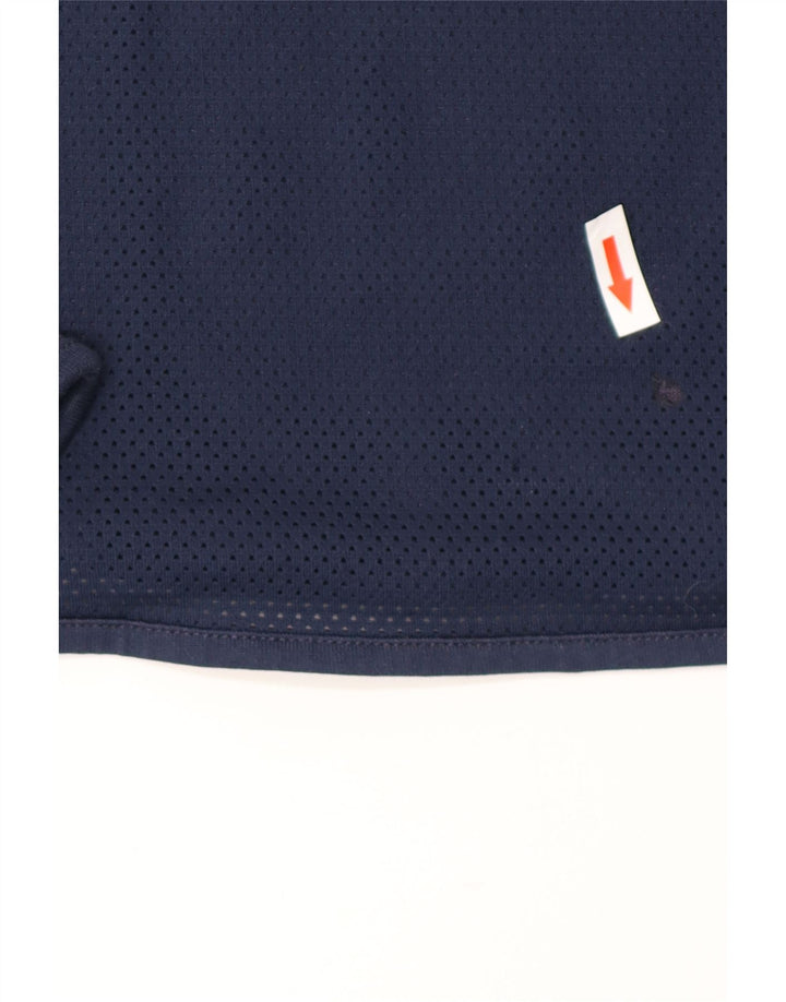 Top gráfico masculino Nike Cor72z manga comprida pequeno azul marinho poliéster