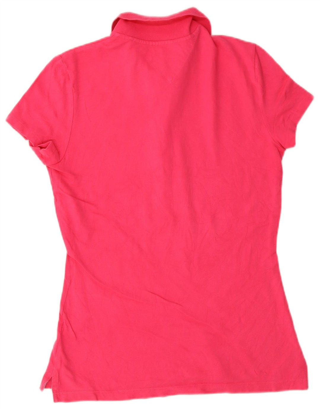 Camisa polo feminina Tommy Hilfiger UK 10 pequena rosa