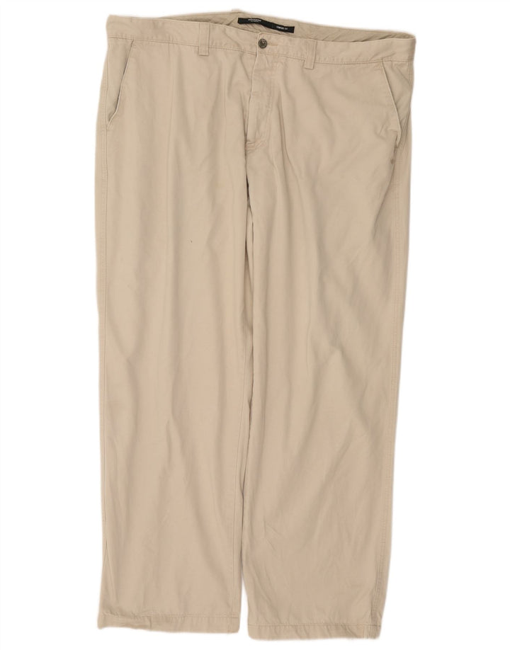 Calça chino reta masculina DOCKERS W42 L32 bege