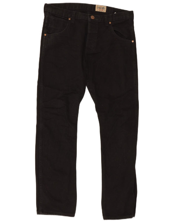 Wrangler Masculino Spencer Slim Straight Jeans W34 L32 Preto