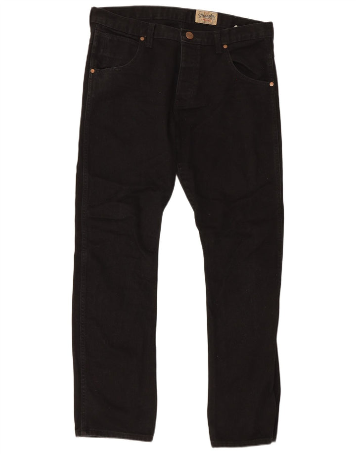 Wrangler Masculino Spencer Slim Straight Jeans W34 L32 Preto