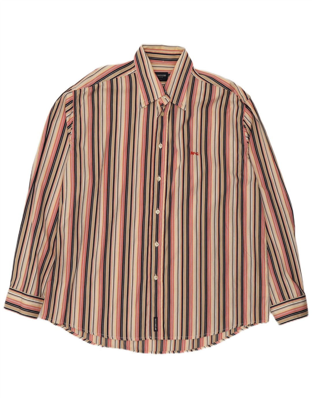 Camisa masculina MC Gregor XL algodão listrado multicolorido