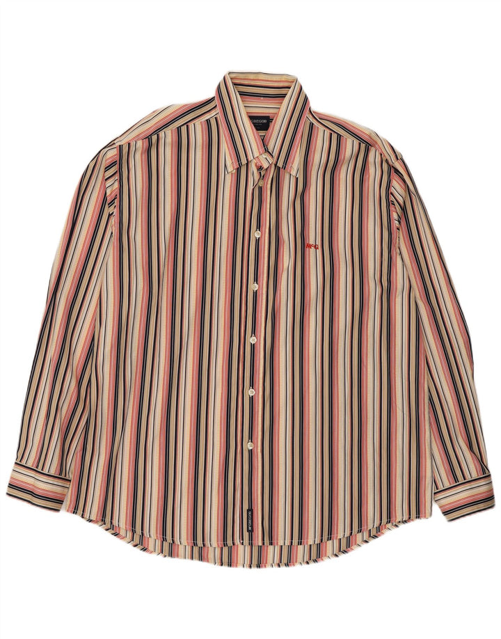 Camisa masculina MC Gregor XL algodão listrado multicolorido