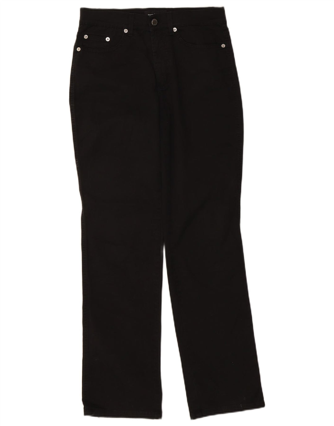 Calça jeans reta feminina Roccobarocco W27 L30 preta