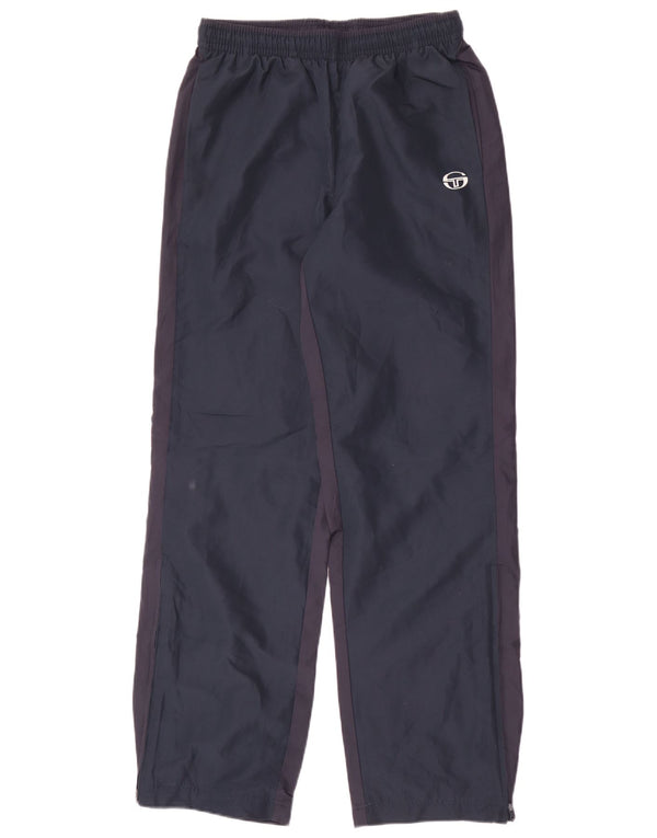 Calça de treino masculina Sergio Tacchini poliéster azul marinho médio