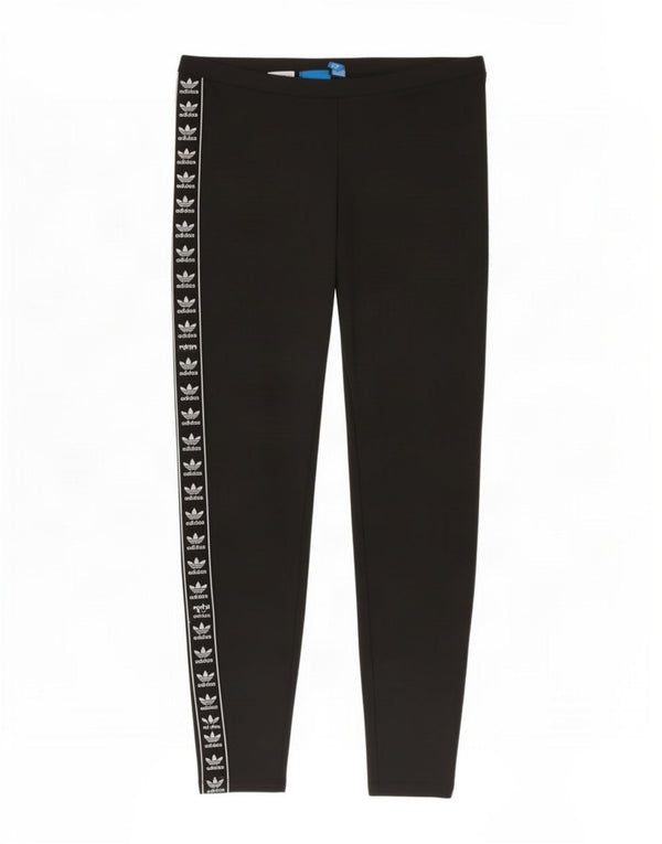 Leggings Adidas Femininas UK 12 Médio Poliéster Preto