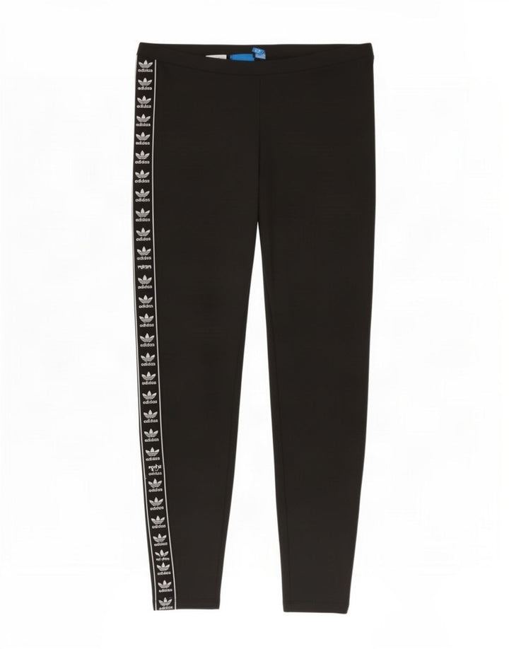Leggings Adidas Femininas UK 12 Médio Poliéster Preto