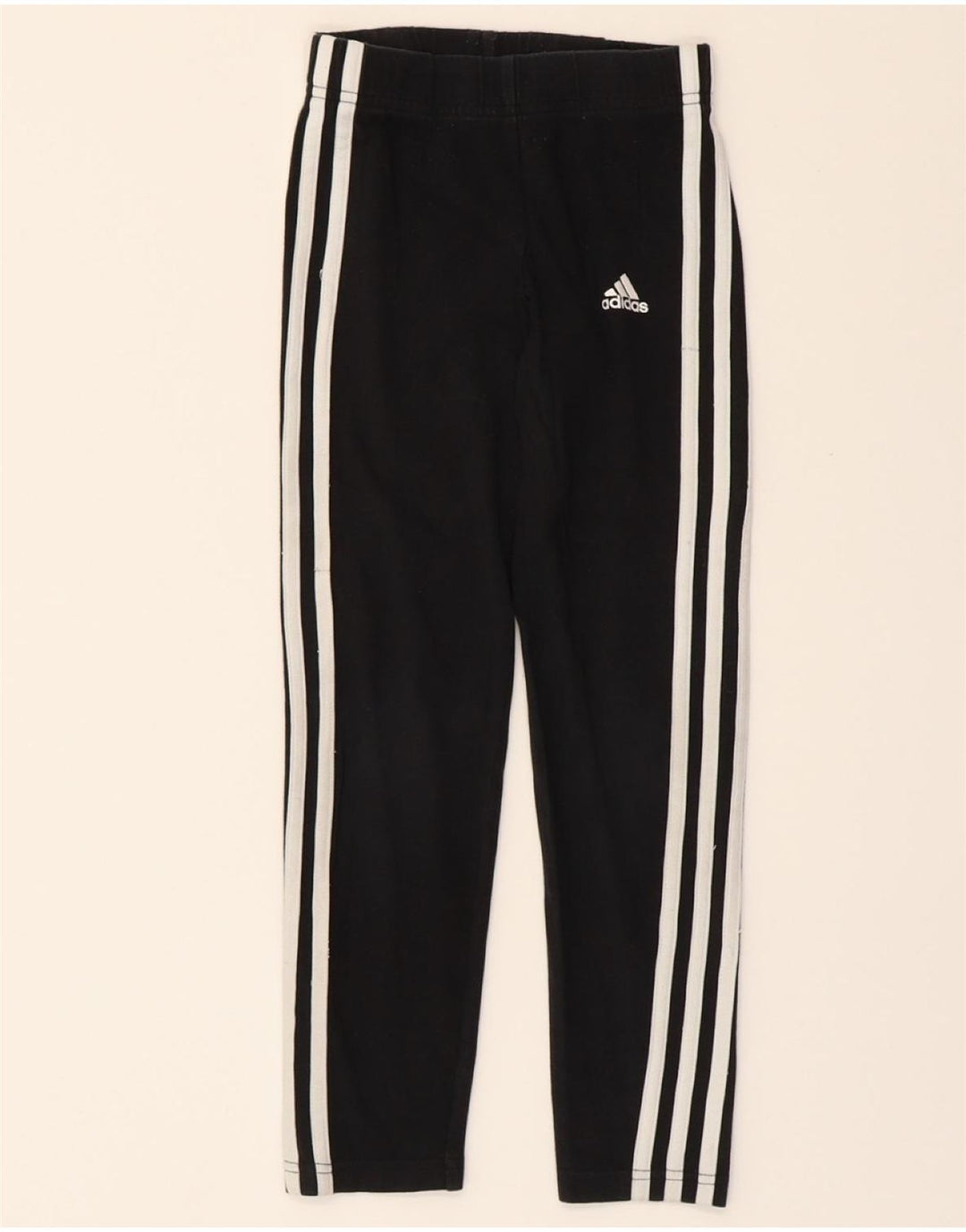 ADIDAS Girls Leggings 9-10 Years  Black Cotton Vintage Adidas and Second-Hand Adidas from Messina Hembry 