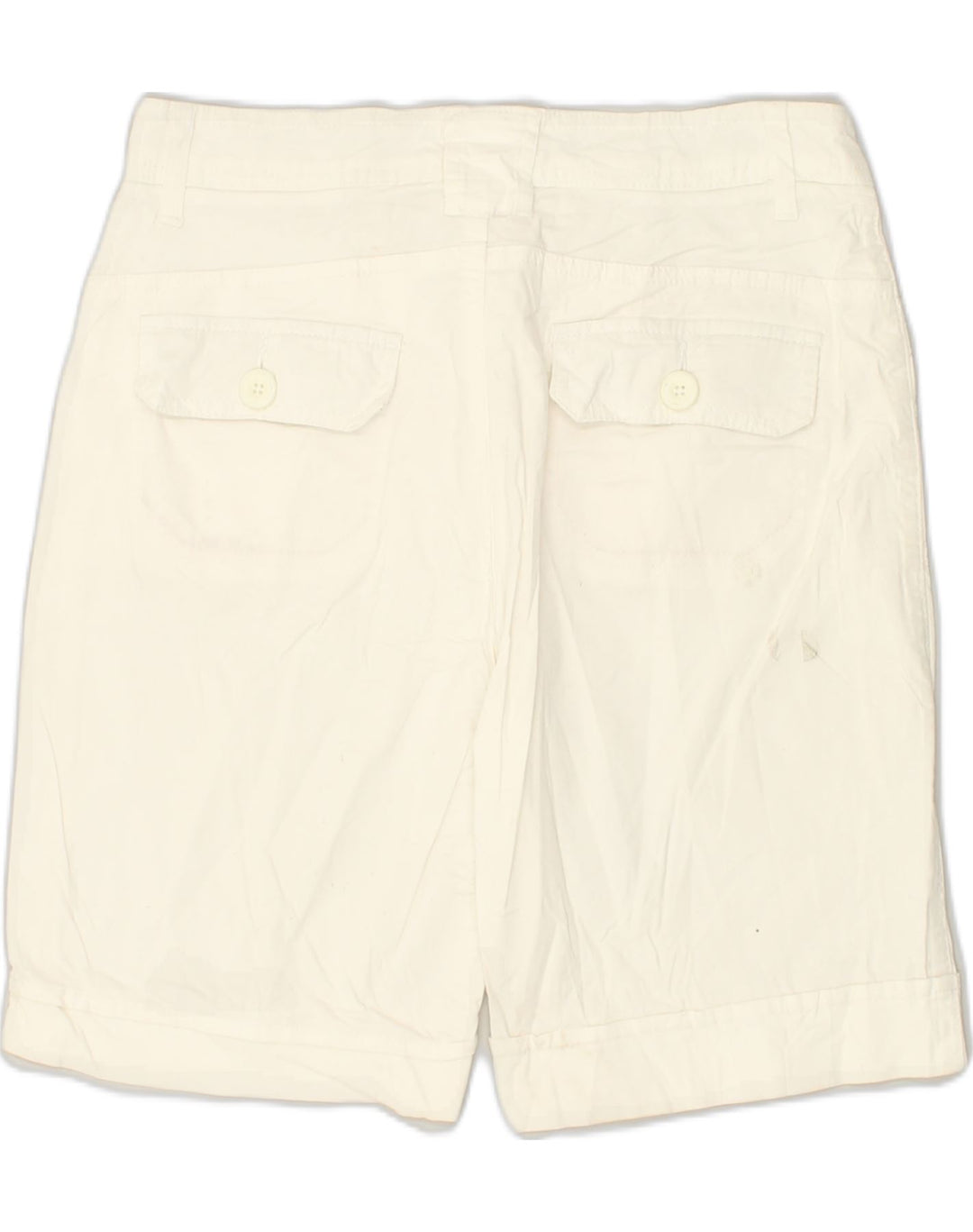 LEE Womens Chino Shorts US 10 Large W30 White Cotton | Vintage Lee | Thrift | Second-Hand Lee | Used Clothing | Messina Hembry 