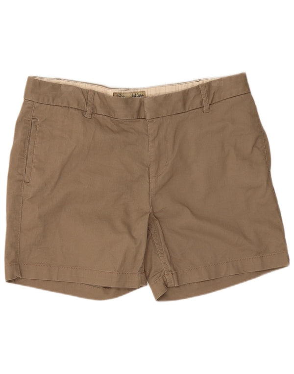 Shorts Chino feminino Fat Face UK 12 médio W32 algodão cáqui