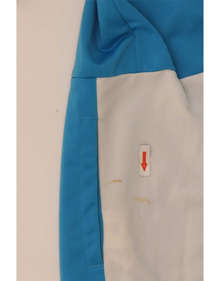 Adidas Womens Tracksuit Top Jacket UK 12/14 Medium Blue Colourblock