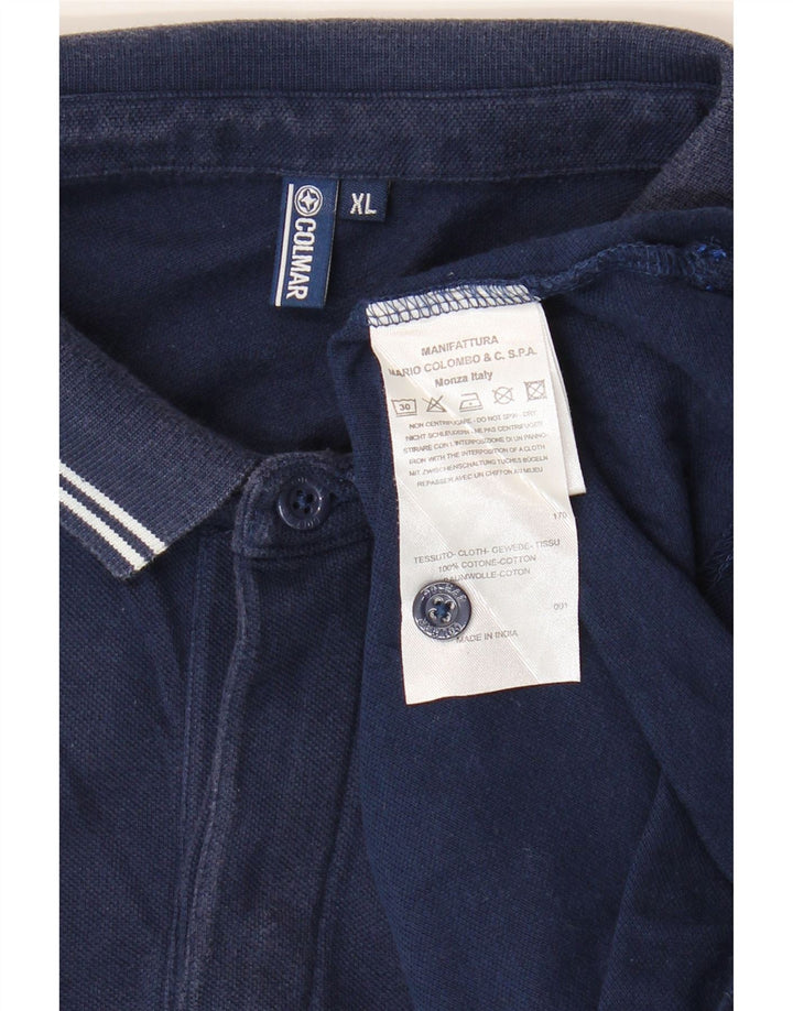 Camisa polo masculina Colmar XL azul marinho algodão