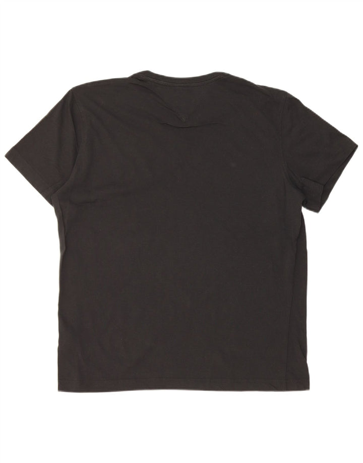 Camiseta masculina Tommy Hilfiger Top médio algodão preto