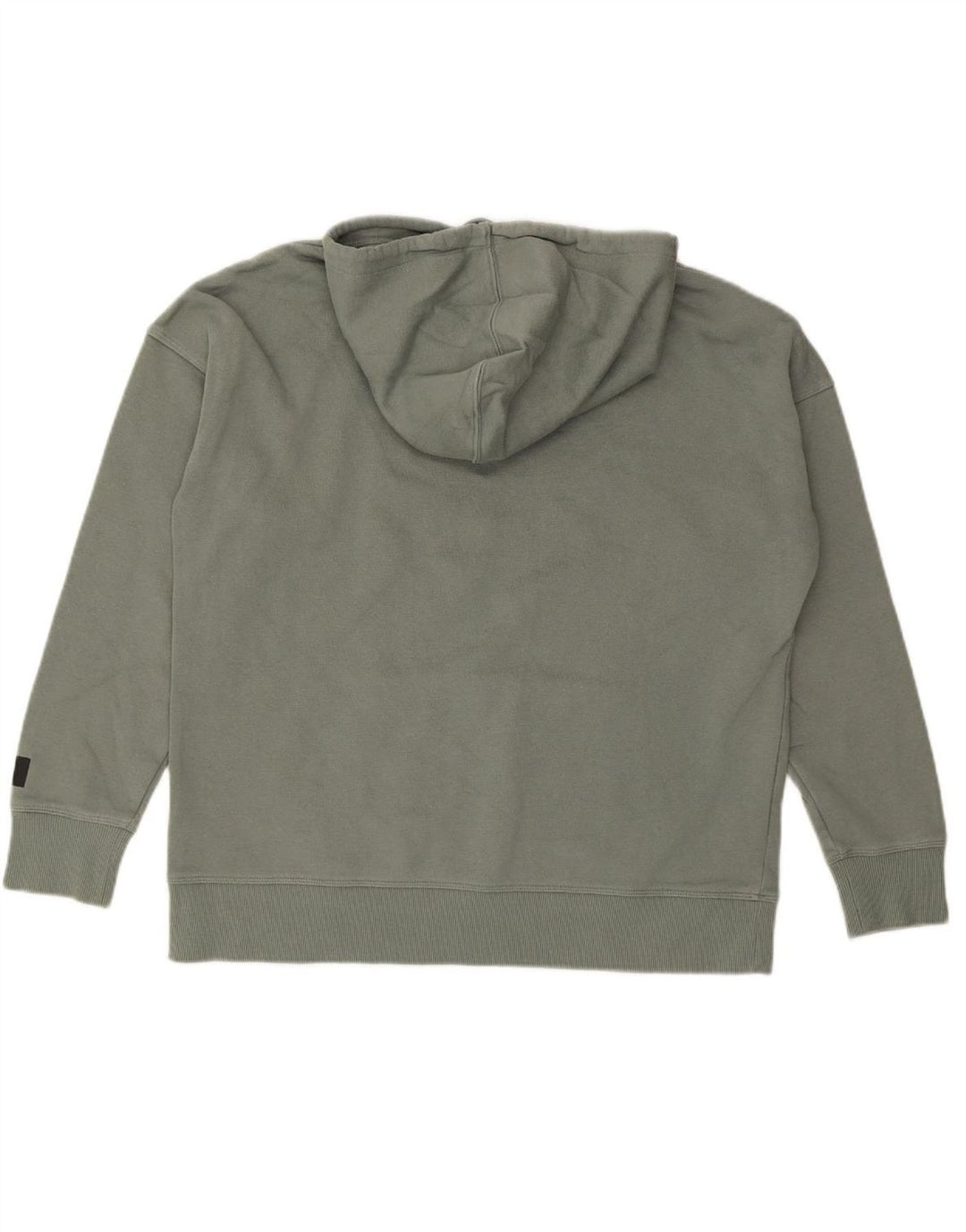 Suéter com capuz gráfico masculino REEBOK algodão cinza médio