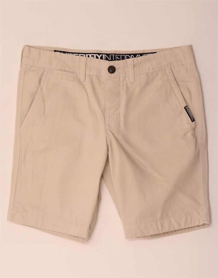 Shorts Chino Masculino Superdry Médio W34 Algodão Bege