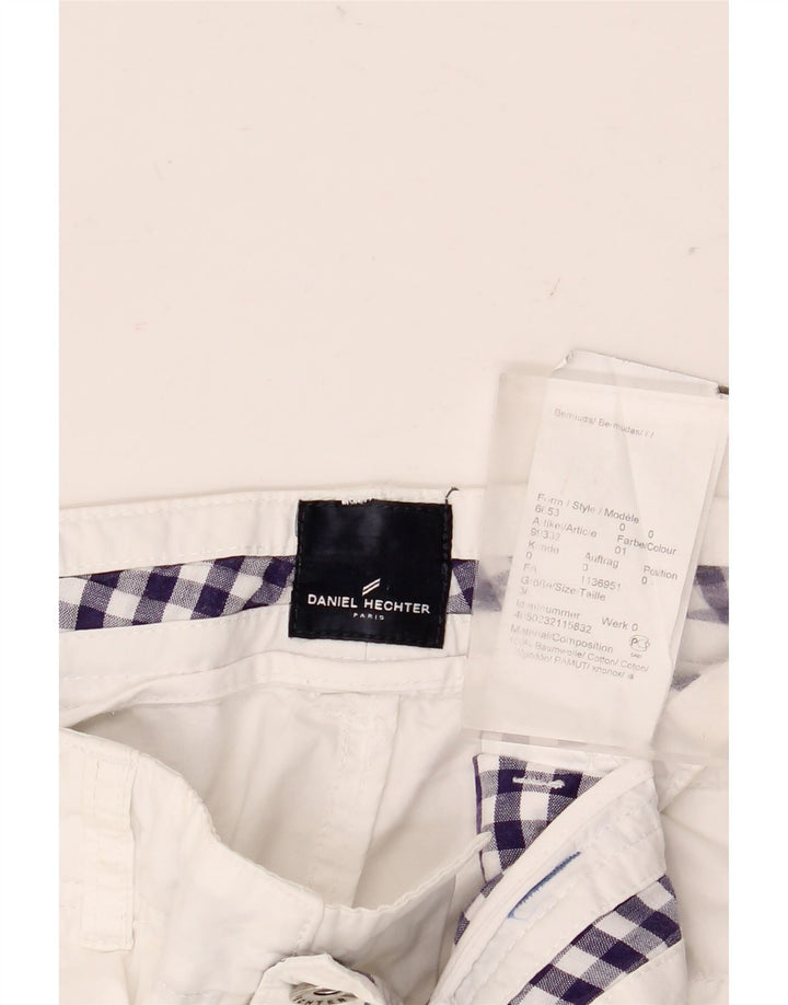 Shorts cargo masculino Daniel Hechter W36 grande algodão branco