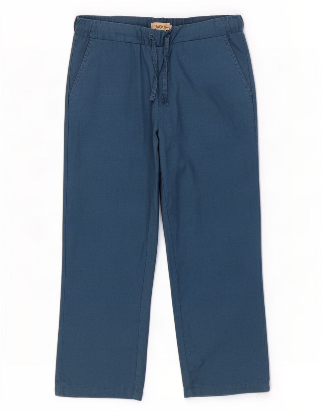 Calça Chino Masculina Reta Dack's Pequena W32 L25 Algodão Azul
