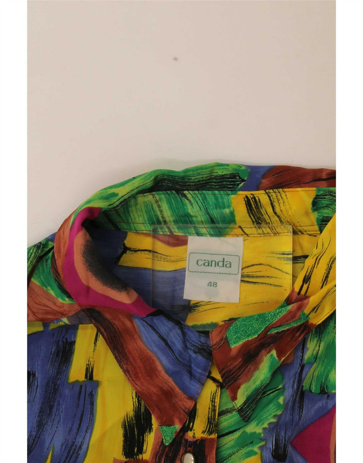 Blusa feminina Canda com estampa gráfica UE 48 2XL patchwork multicolorido