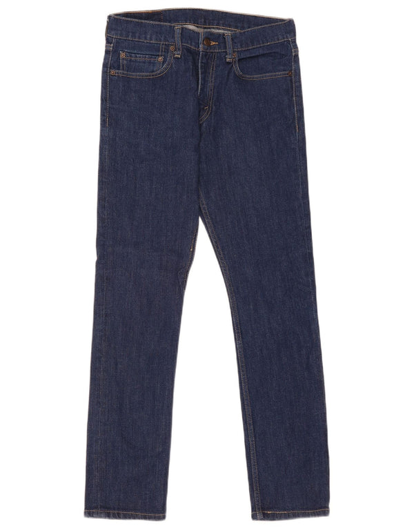 Levi's Masculino 510 Skinny Jeans W32 L30 Azul Marinho Algodão