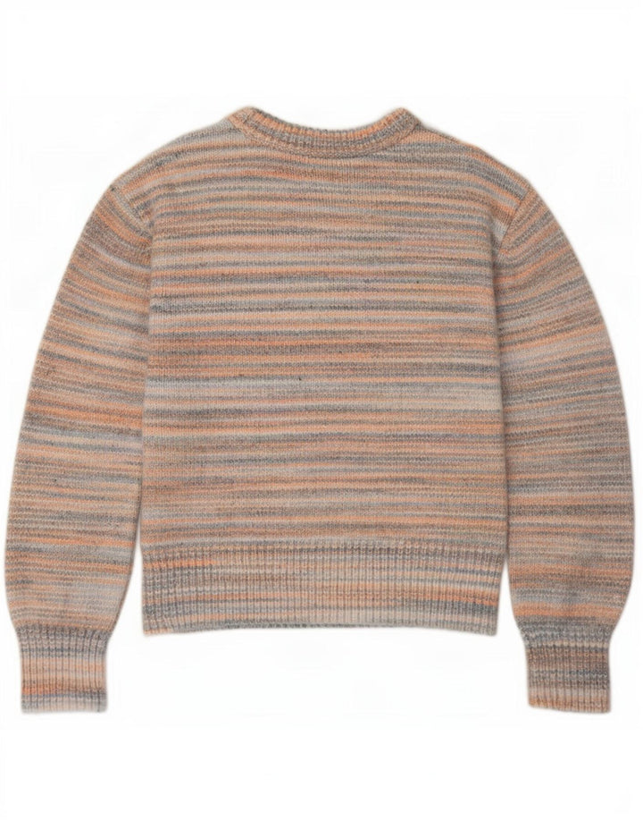 Suéter feminino Marks & Spencer com gola canoa Reino Unido 14 médio multicolorido