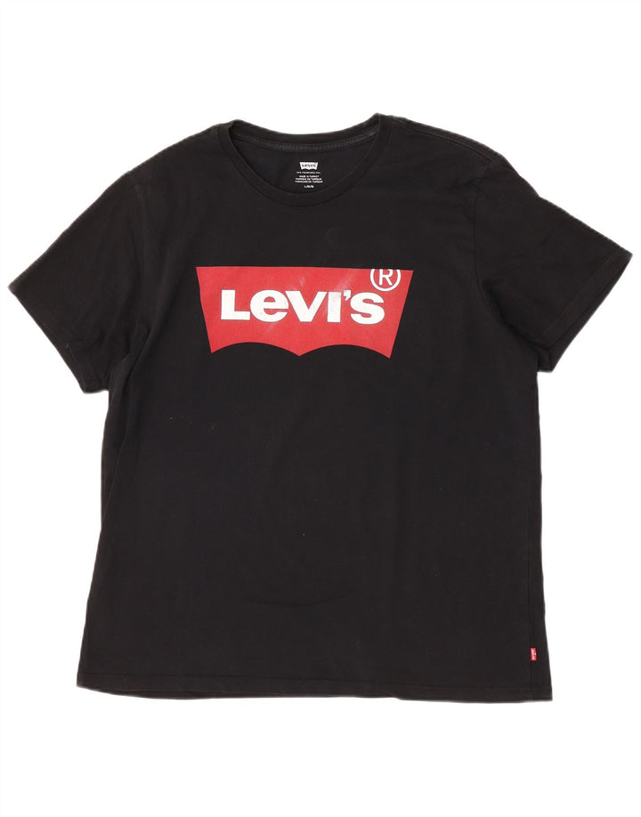 Camiseta gráfica masculina Levi's grande preta